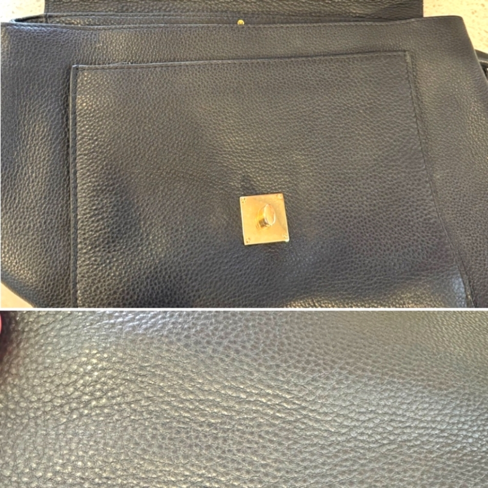 Like New Louis Vuitton Lock Me Black Calfskin w Gold Hardware Bag + Dustbag - Picture 5 of 8